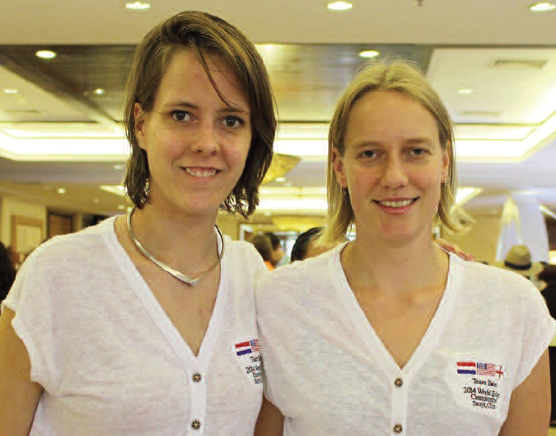 Marion Michielsen (links) en Meike Wortel (Daily Bulletin)
