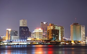 Skyline van New Orleans (toernooiwebsite ACBL)