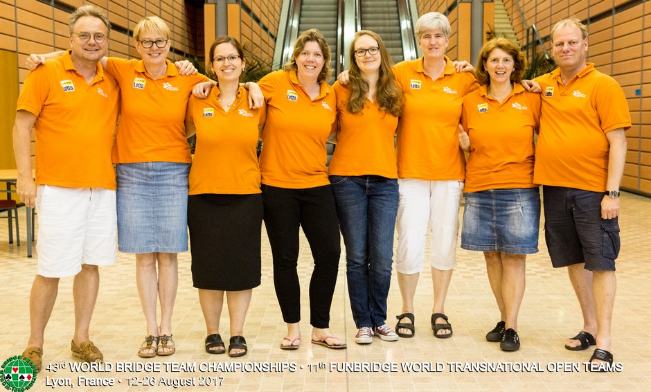 Het Nederlands vrouwenteam in Lyon (WBF)
