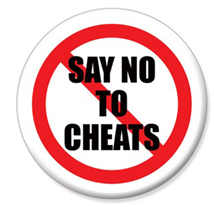 De button ‘Say No To Cheats’ (Bridge Winners)