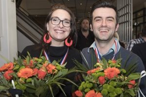 Cheryl van der Toorn (links) en Vincent de Pagter (archieffoto NBB)